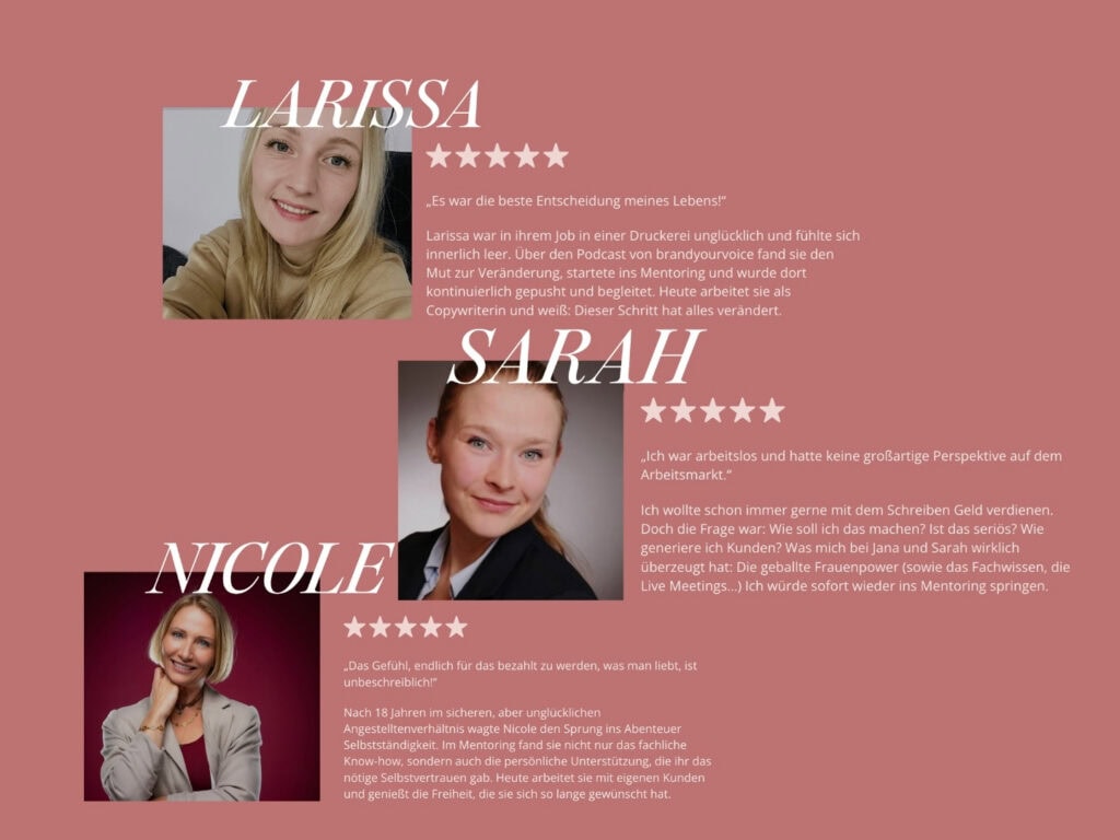 testimonials brandyourvoice seriös